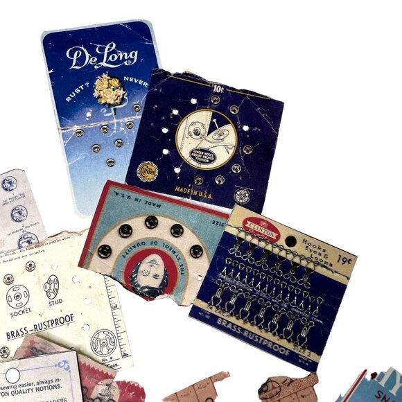 Junk Journal Ephemera Sewing Notion Cards 36 mq Pieces Scrapbook Supply Embellis - Picture 7 of 8